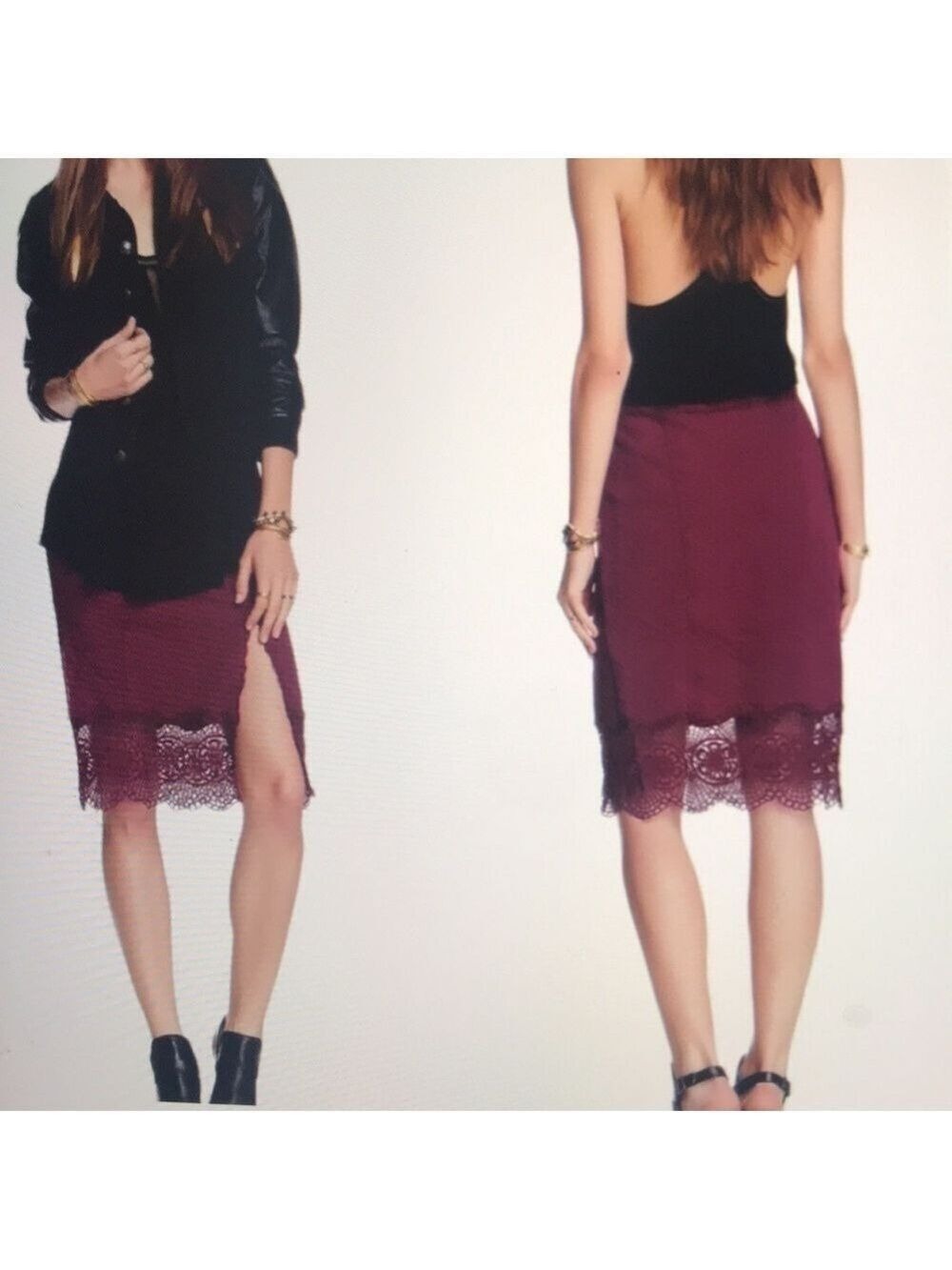 𝅺NWT Free People Shiraz Story Teller Skirt Size Large